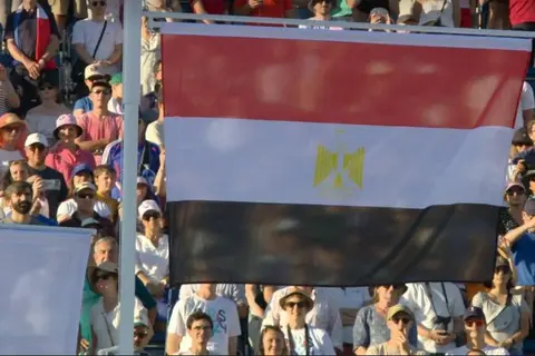 علم مصر في مباراة هزيمة الأرجنتين